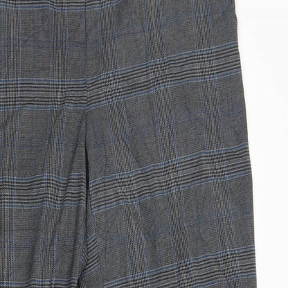 George Womens Grey Plaid  Trousers  Size 14 L29 in