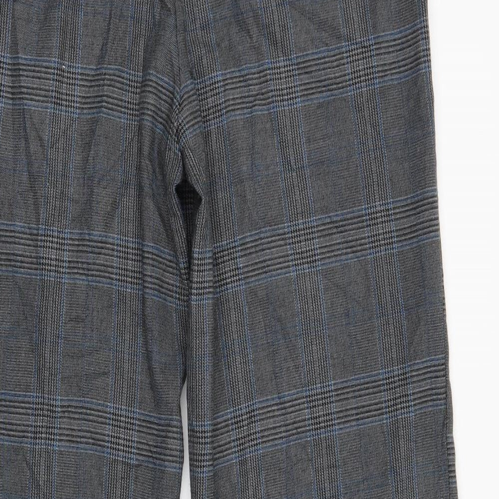 George Womens Grey Plaid  Trousers  Size 14 L29 in