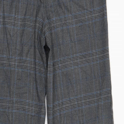George Womens Grey Plaid  Trousers  Size 14 L29 in