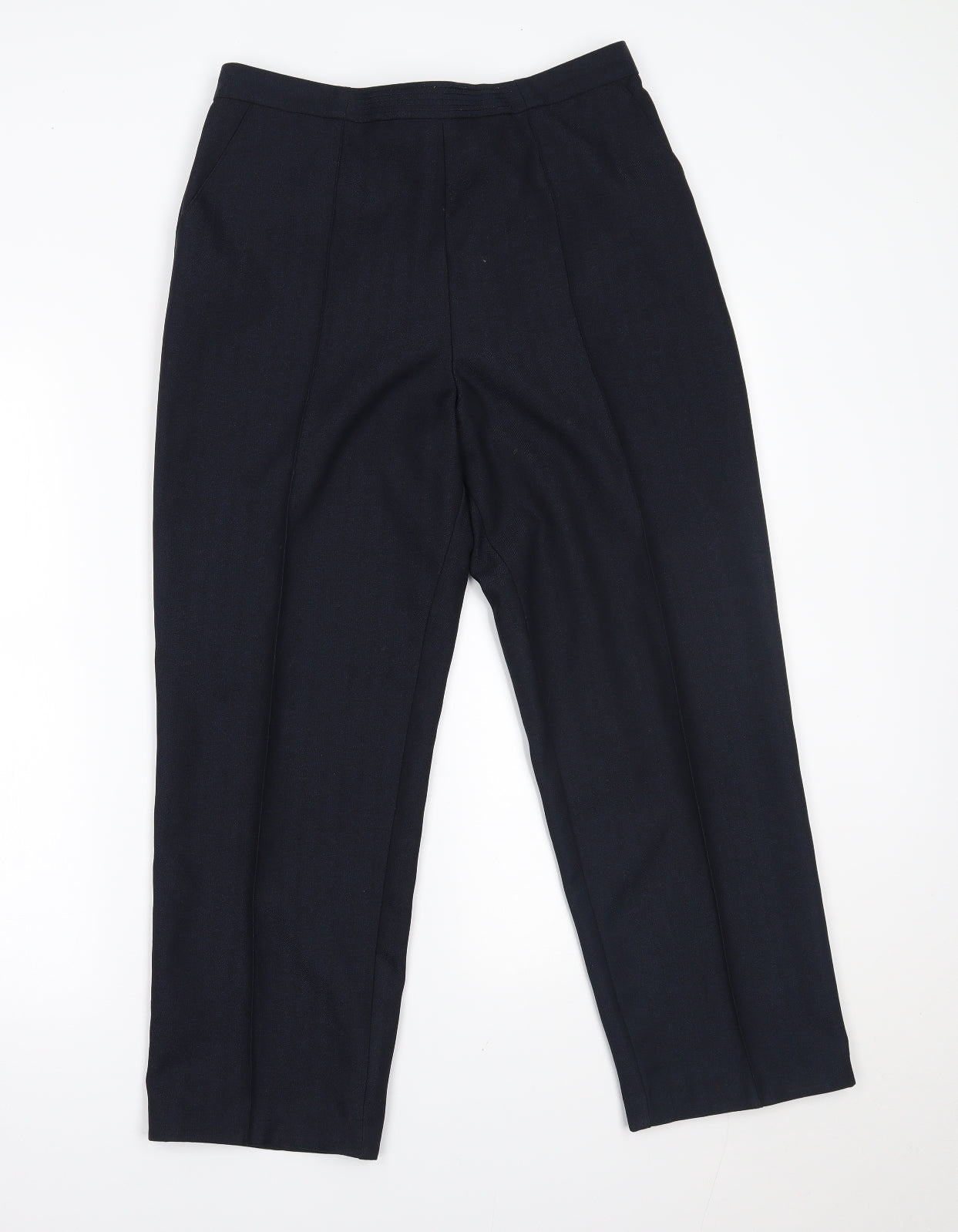 M&S Womens Blue    Suit Trousers Size 12 L24 in
