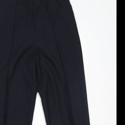 M&S Womens Blue    Suit Trousers Size 12 L24 in