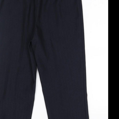 M&S Womens Blue    Suit Trousers Size 12 L24 in