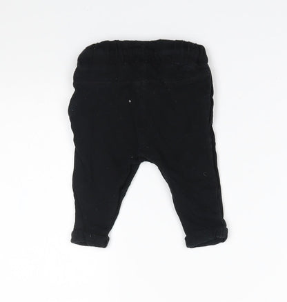NEXT Baby Black   Jogger Trousers Size 3-6 Months