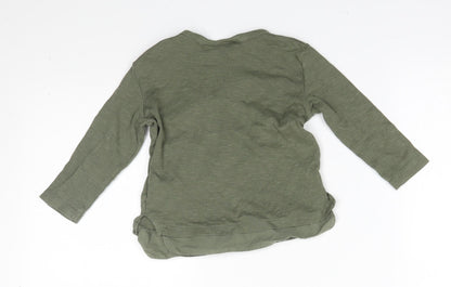 Zara Baby Green   Basic T-Shirt Size 9-12 Months
