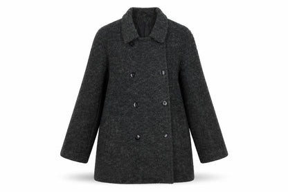 Womens UK Size 12 Berkertex Grey Pea Coat