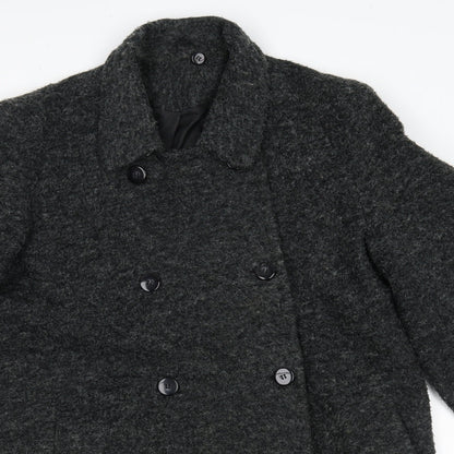 Womens UK Size 12 Berkertex Grey Pea Coat