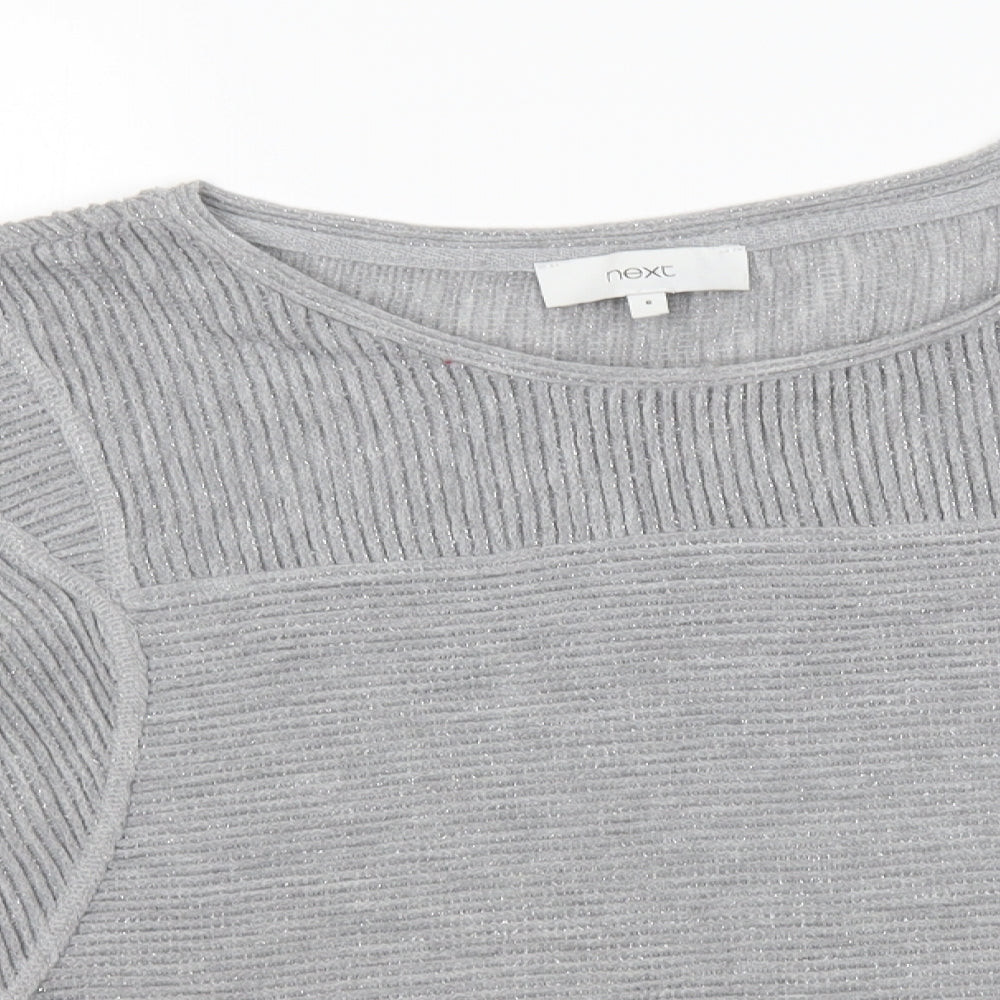 Womens UK Size 6 NEXT Grey Pullover Jumper