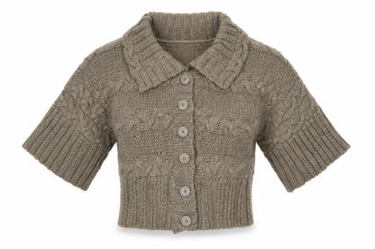 Womens UK Size L mng Green Cardigan Jumper