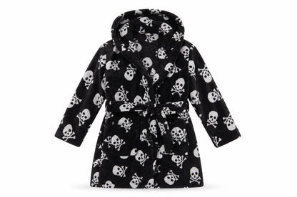 Bluezo Boys Black    Gown Size 5-6 Years  - Skull & Crossbone Print