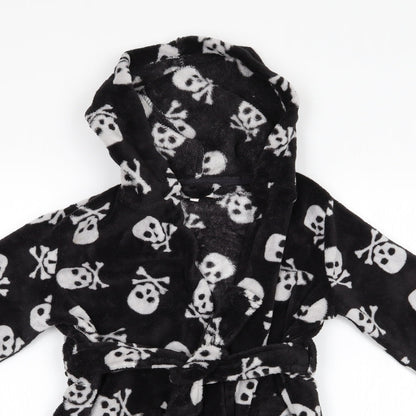 Bluezo Boys Black    Gown Size 5-6 Years  - Skull & Crossbone Print