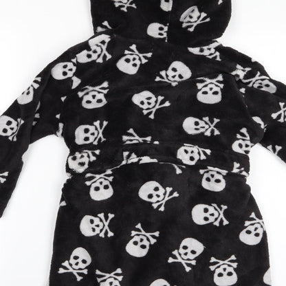 Bluezo Boys Black    Gown Size 5-6 Years  - Skull & Crossbone Print
