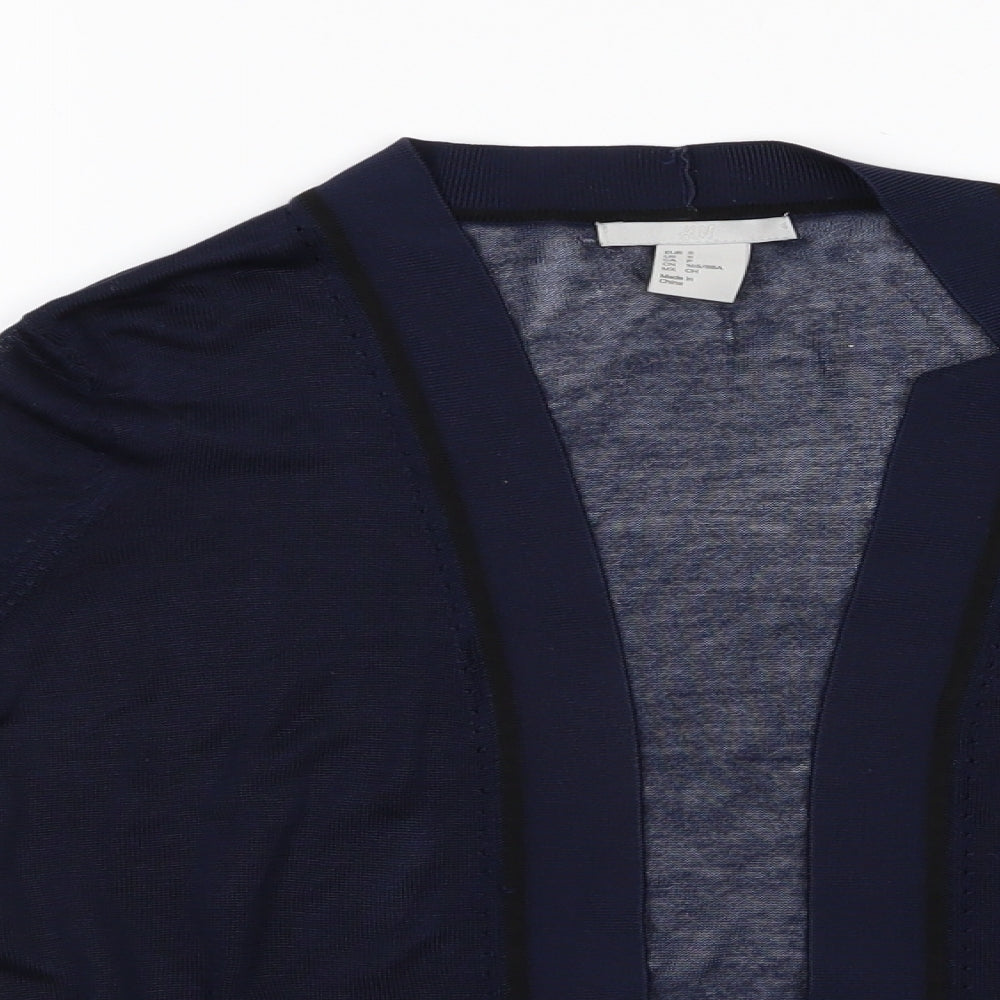 Womens UK Size 6 H&M Blue Cardigan Jumper