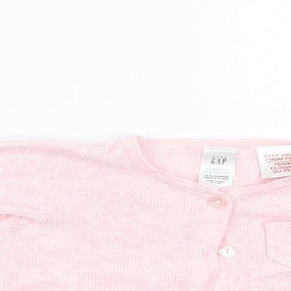 Gap Girls Pink   Cardigan Jumper Size 0-3 Months