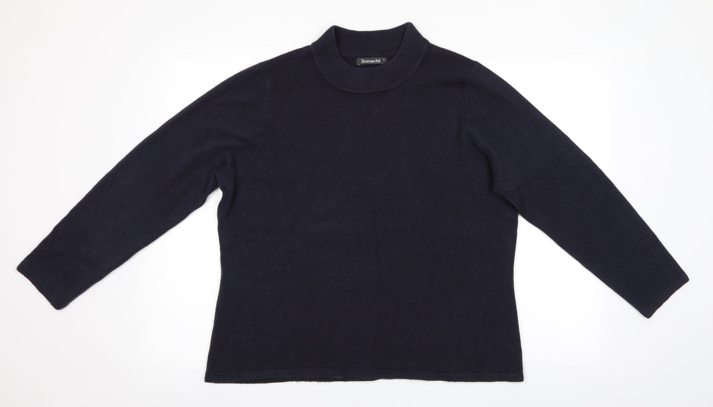 Womens UK Size L Bonmar Blue Pullover Jumper