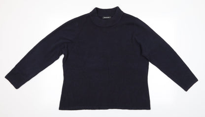 Womens UK Size L Bonmar Blue Pullover Jumper