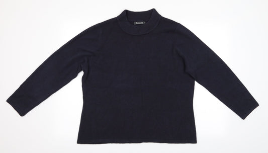 Womens UK Size L Bonmar Blue Pullover Jumper