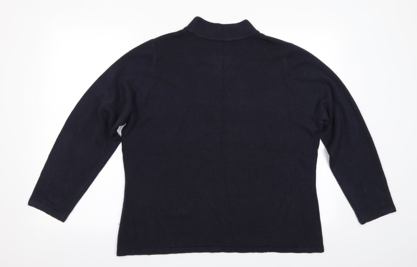 Womens UK Size L Bonmar Blue Pullover Jumper