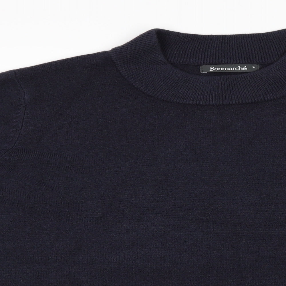 Womens UK Size L Bonmar Blue Pullover Jumper