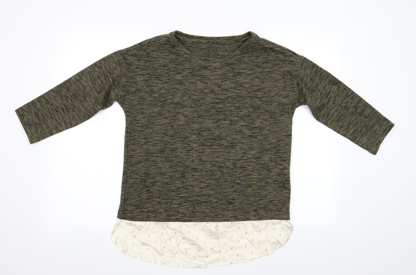 Womens UK Size 10 Marks Green Pullover Jumper