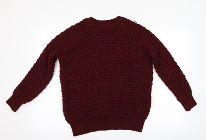 Womens UK Size 6 Topshop Brown Pullover Jumper