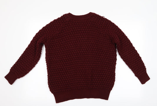 Womens UK Size 6 Topshop Brown Pullover Jumper