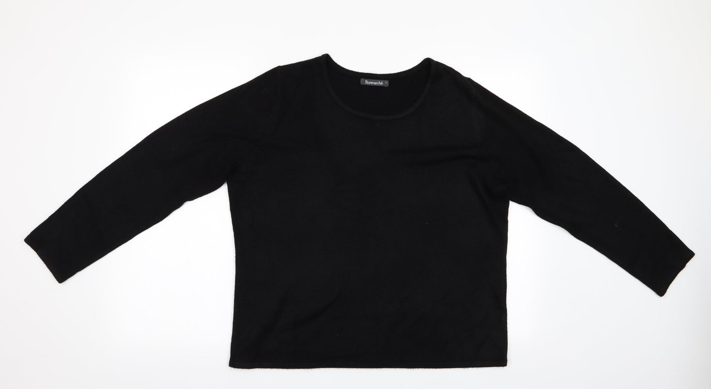 Womens UK Size L Bonmarché Black Pullover Jumper