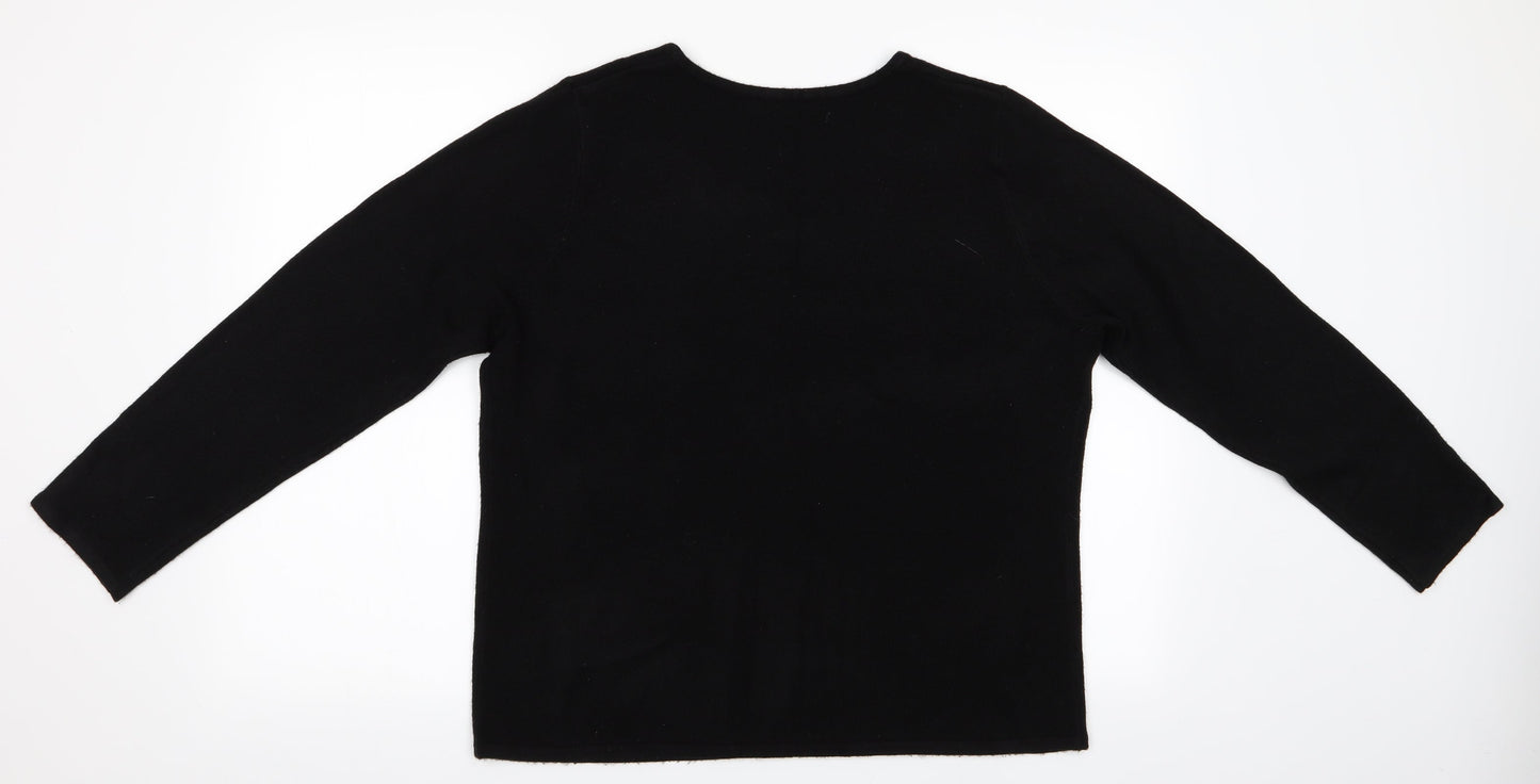 Womens UK Size L Bonmarché Black Pullover Jumper