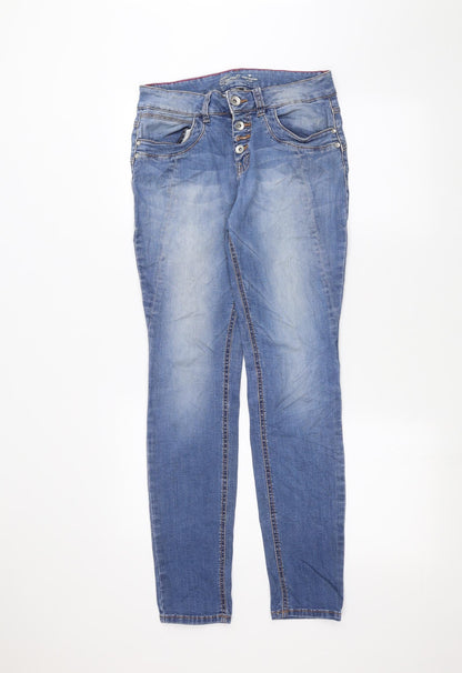 TOM TAILOR Womens Blue  Denim Skinny Jeans Size 29 in L29 in