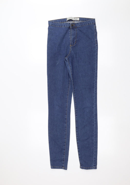 Denim & Co. Womens Blue  Denim Skinny Jeans Size 10 L29 in