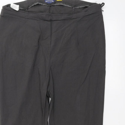 Biaggini Womens Grey   Trousers  Size 38 L26 in