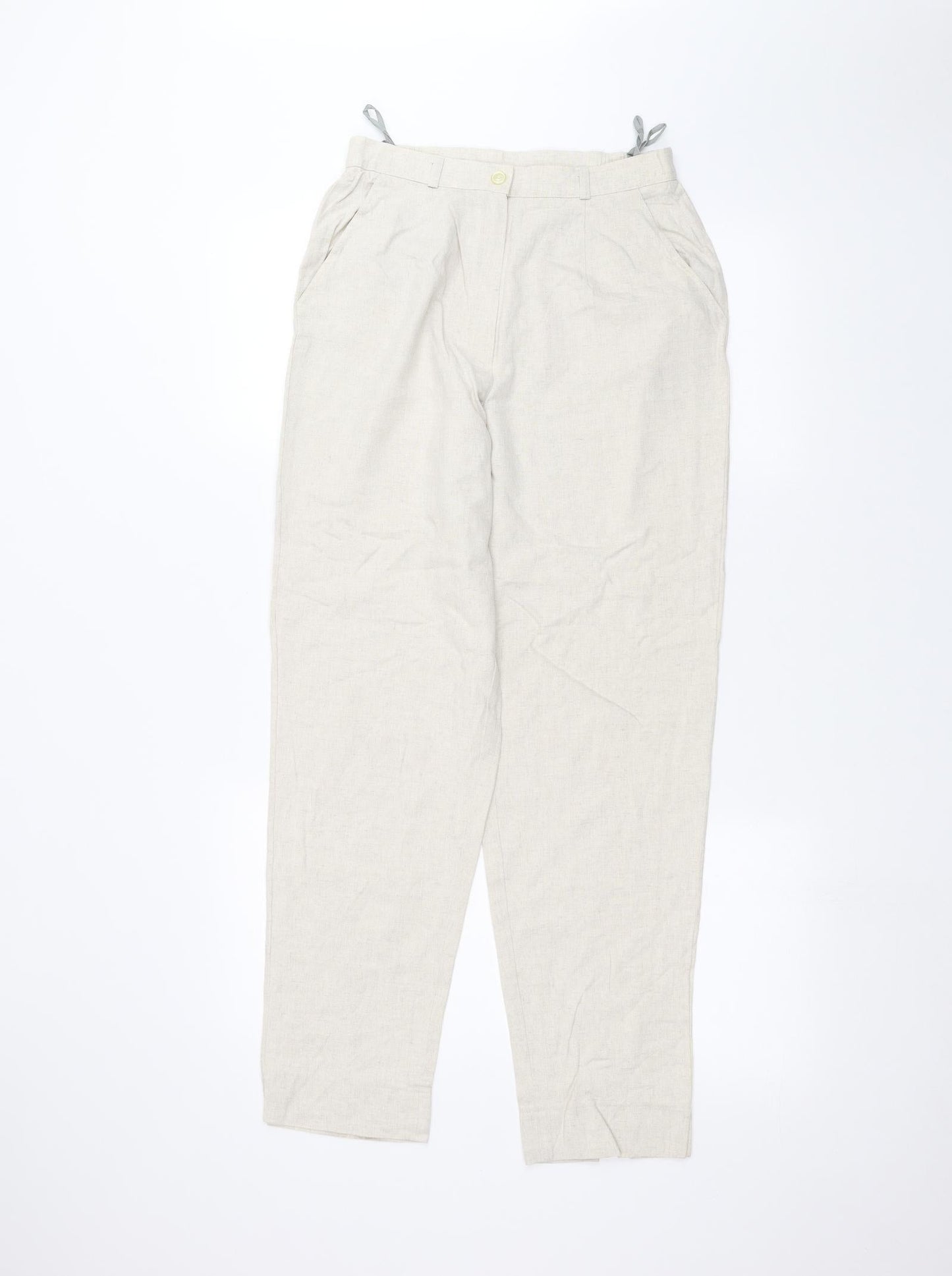Womens UK Size 26 in Preworn Regular Fit  Beige Trousers