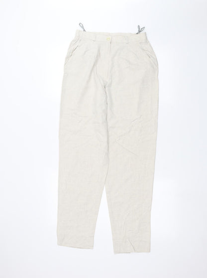 Womens UK Size 26 in Preworn Regular Fit  Beige Trousers