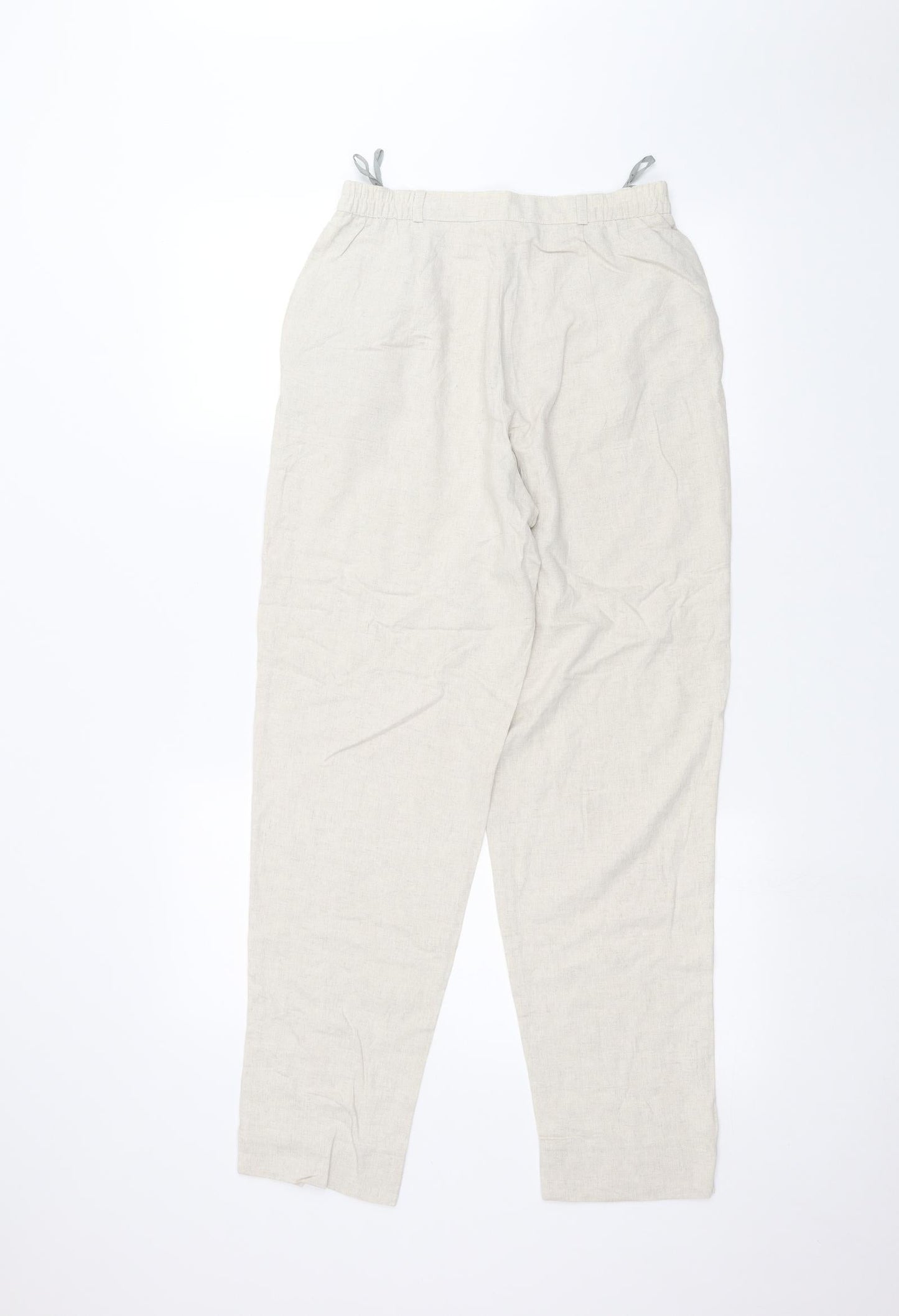 Womens UK Size 26 in Preworn Regular Fit  Beige Trousers