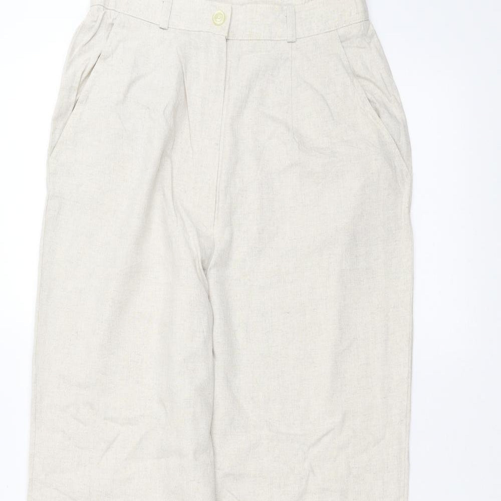 Womens UK Size 26 in Preworn Regular Fit  Beige Trousers