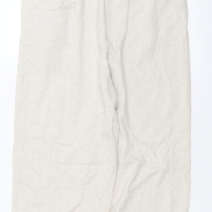 Womens UK Size 26 in Preworn Regular Fit  Beige Trousers