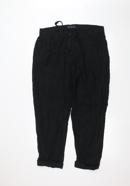 Womens UK Size 36 in Marks and Spencer Regular Fit  Black Trousers