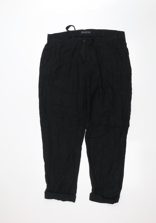 Womens UK Size 36 in Marks and Spencer Regular Fit  Black Trousers