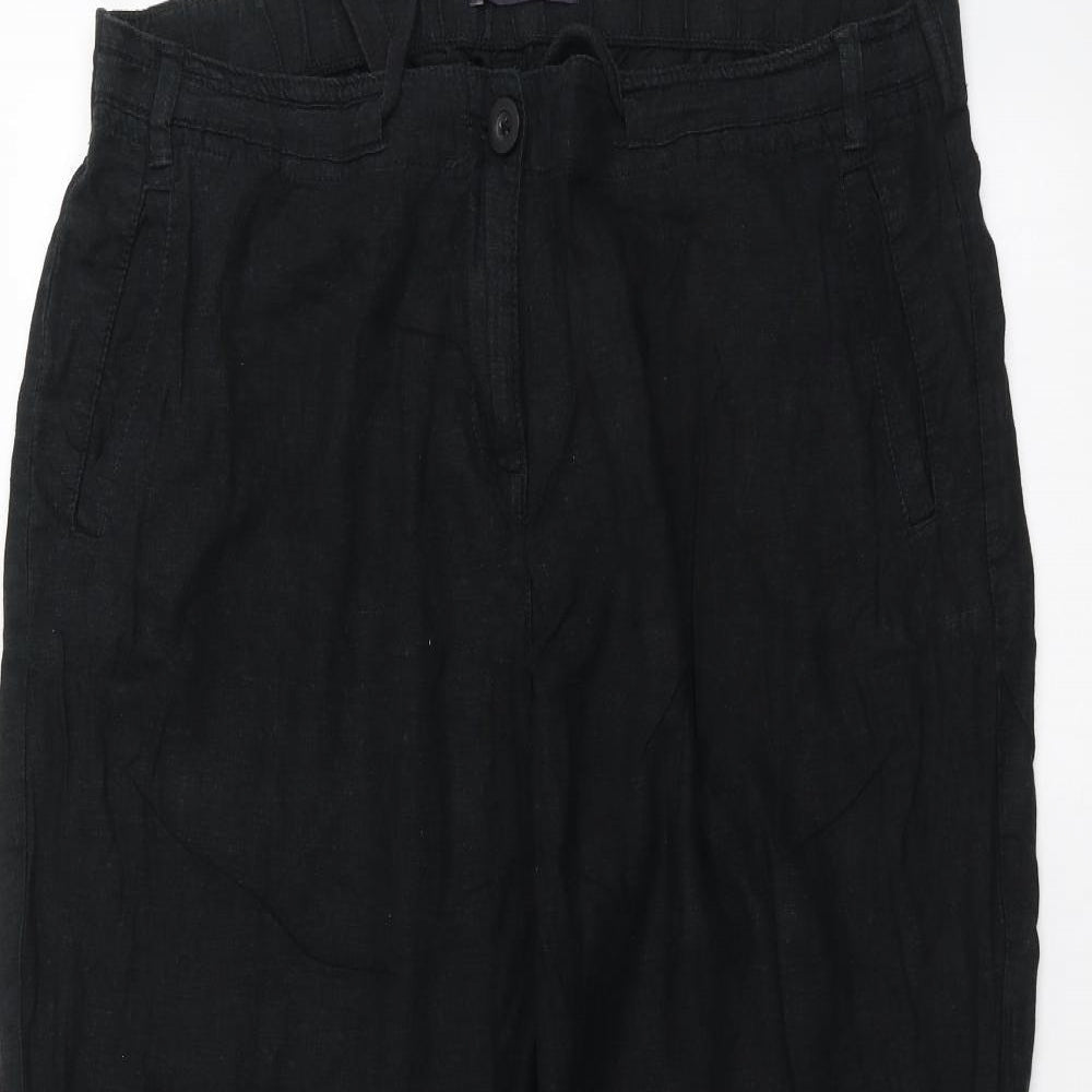 Womens UK Size 36 in Marks and Spencer Regular Fit  Black Trousers