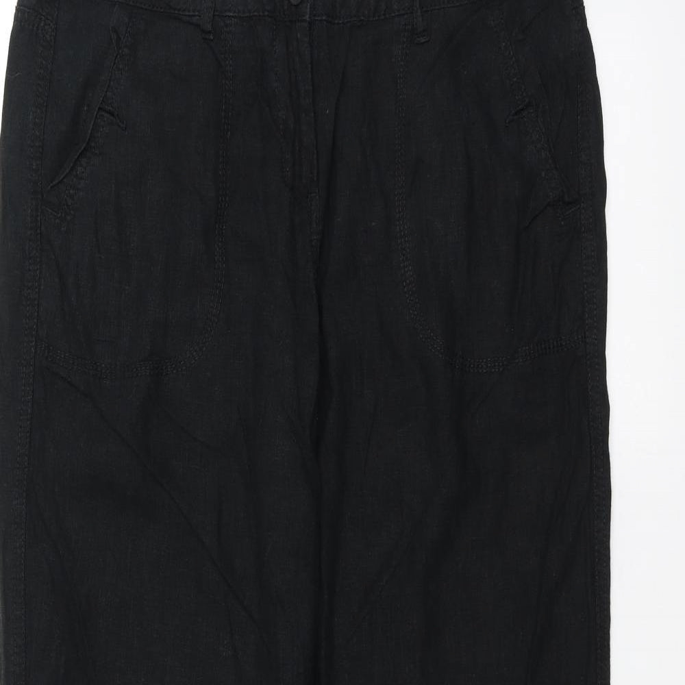Womens UK Size 36 in Preworn Regular Fit  Black Trousers