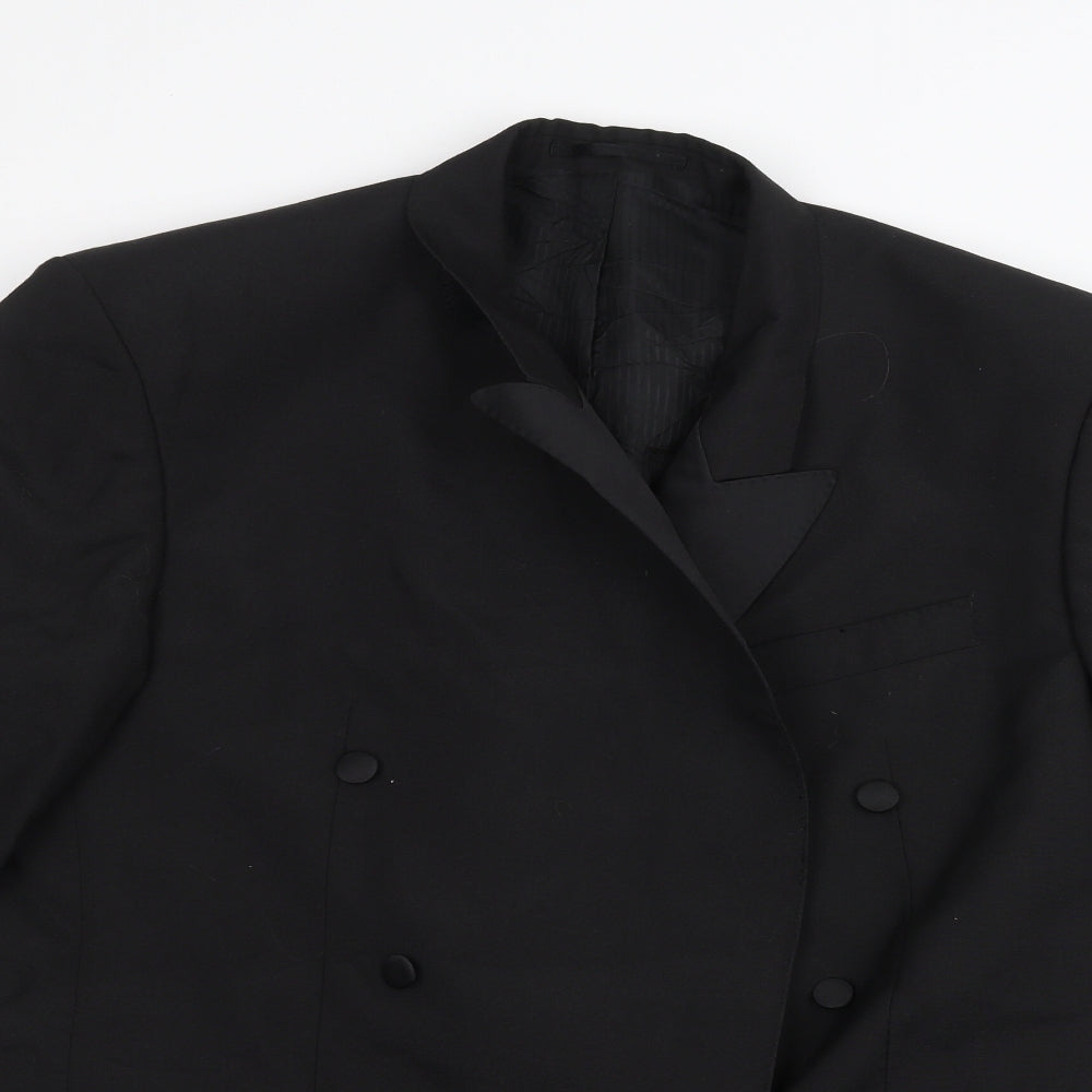 Mens UK Size 40 Preworn Regular Black Suit Jacket