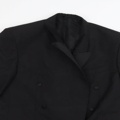 Mens UK Size 40 Preworn Regular Black Suit Jacket