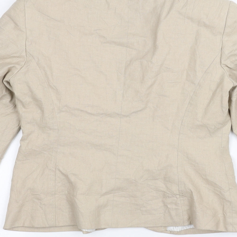 Womens UK Size 10 Marks and Spencer Beige Jacket