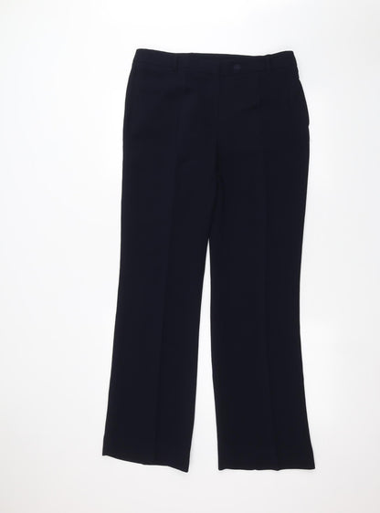 Womens UK Size 34 in Preworn Regular Fit  Blue Trousers