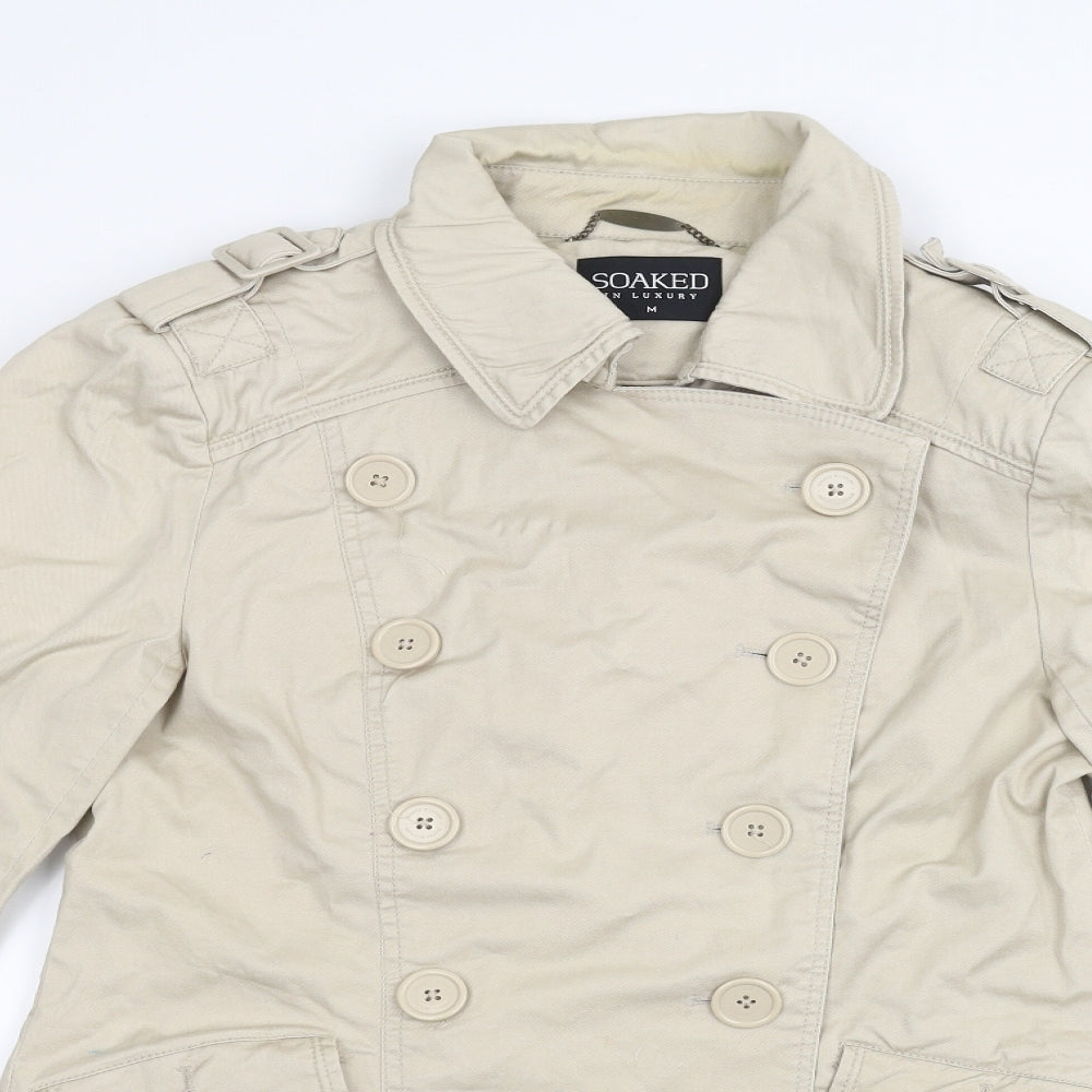 Soaked Womens Beige   Jacket  Size M