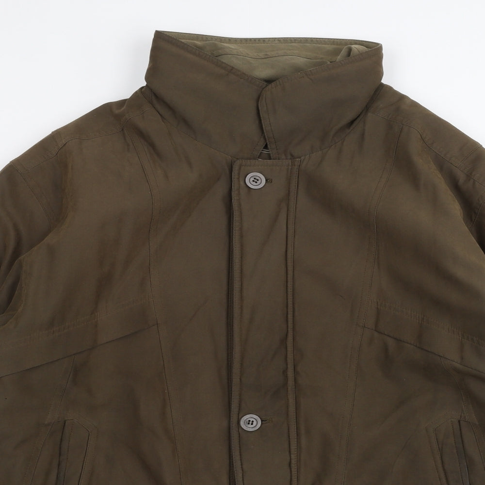 Mens UK Size L EWM Brown Pea Coat