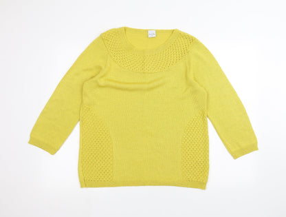 Stack shop Womens Yellow   Pullover Jumper Size M