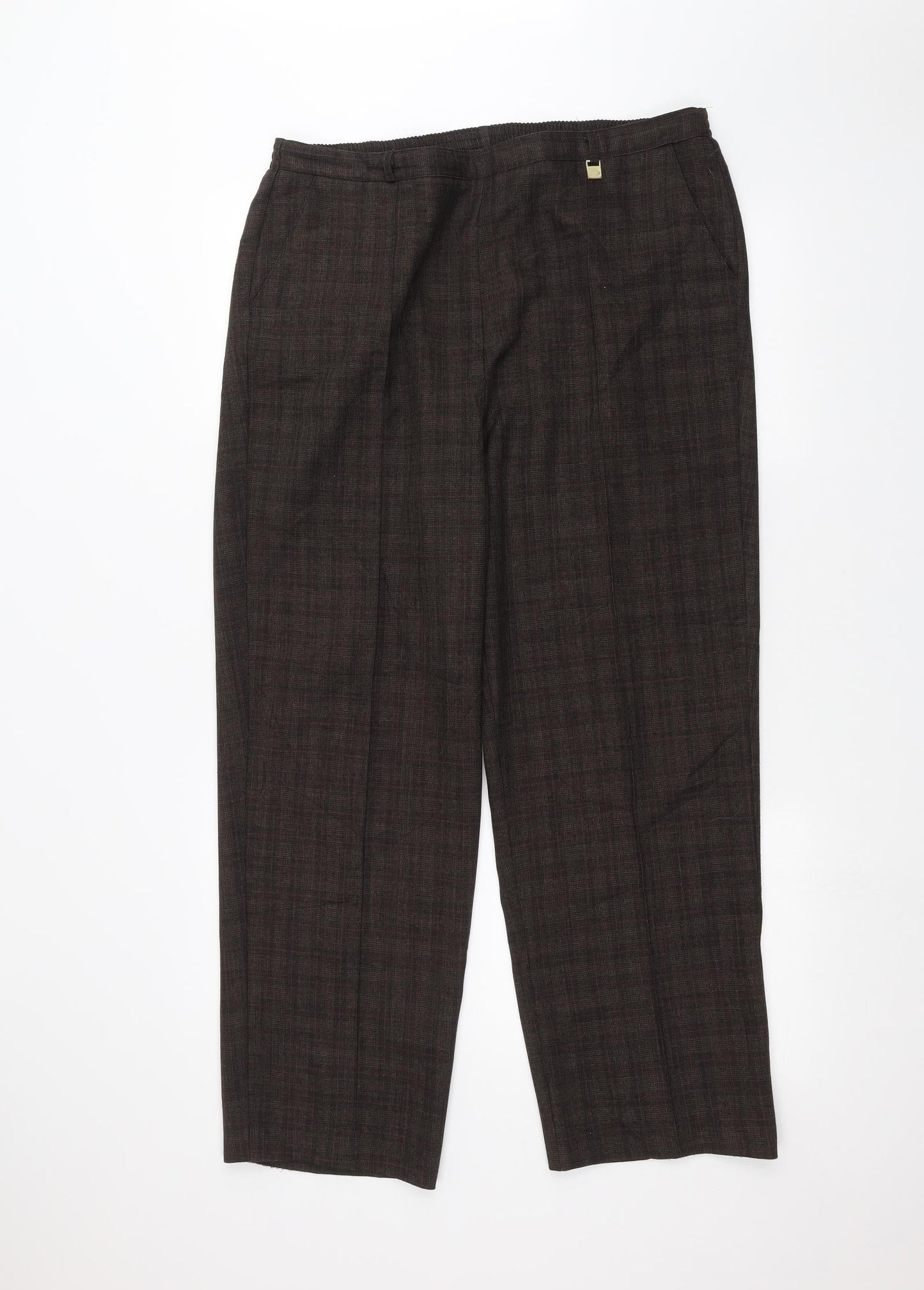 BM Womens Brown   Trousers  Size 16 L26 in
