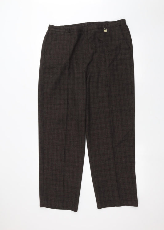 BM Womens Brown   Trousers  Size 16 L26 in