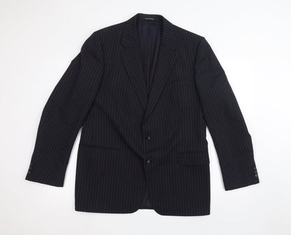 Mens UK Size 42 Preworn Regular Black Suit Jacket