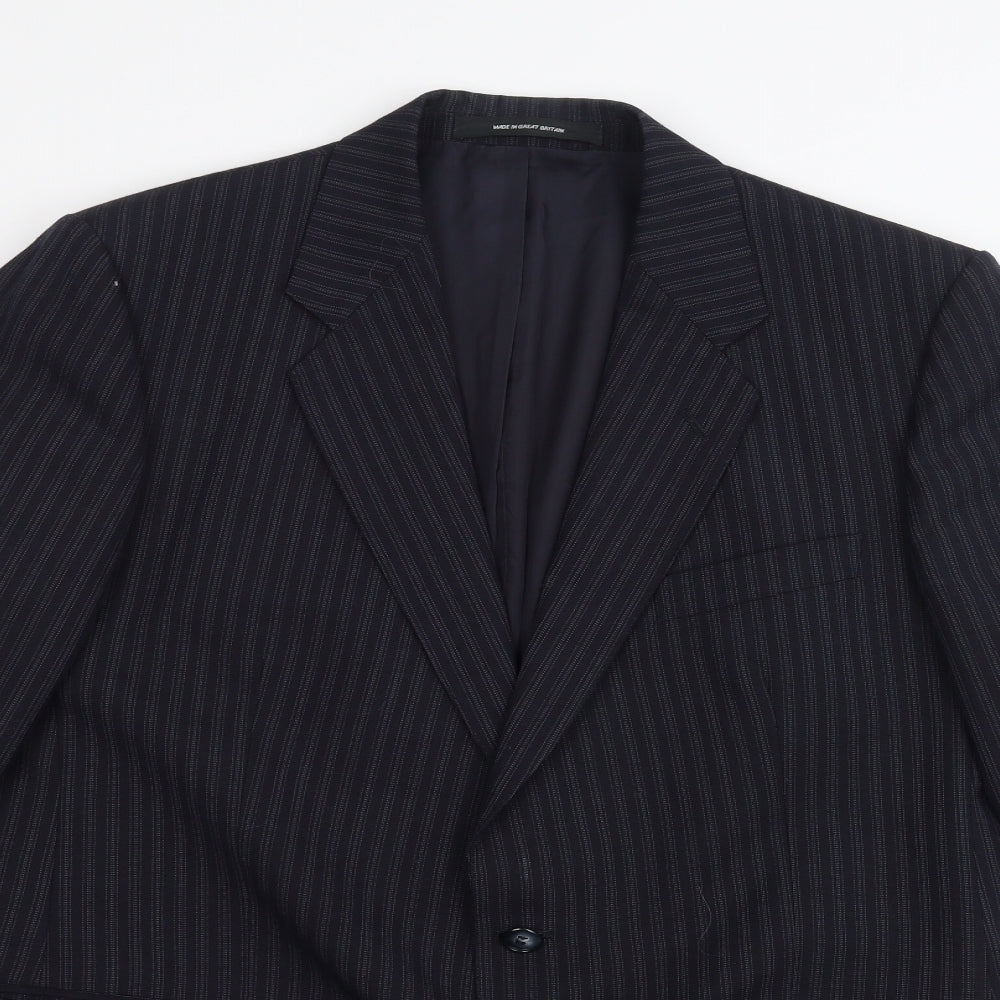 Mens UK Size 42 Preworn Regular Black Suit Jacket